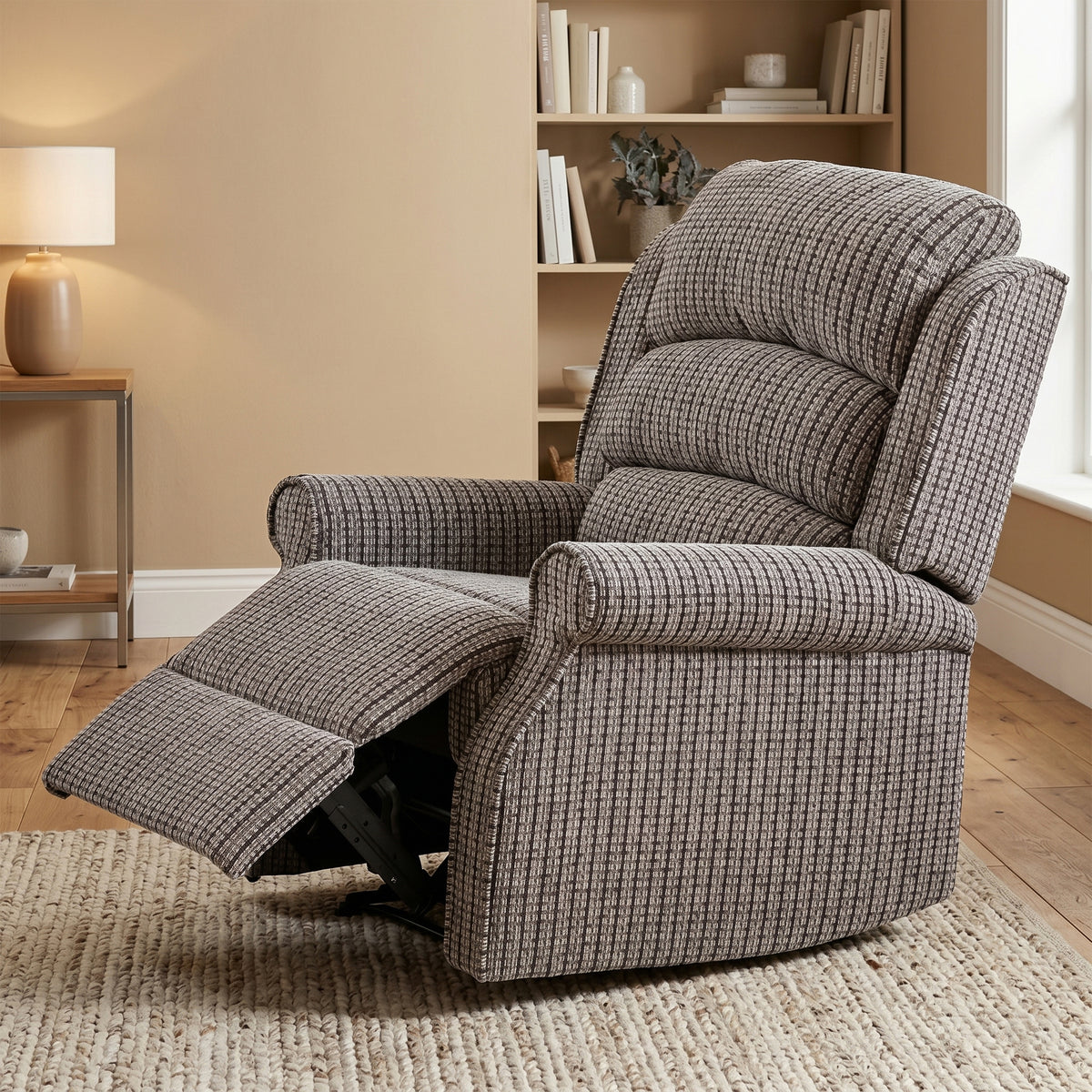 Windsor Manual Recliner Armchair in Latte