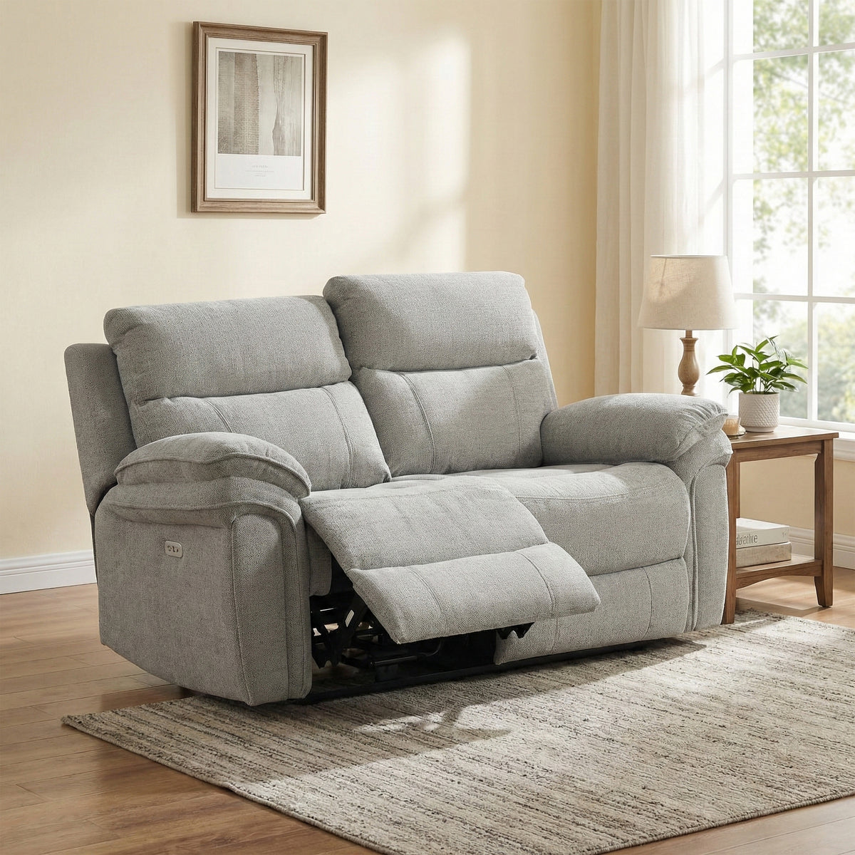Harrow 2 Seater Electric Recliner In Beige