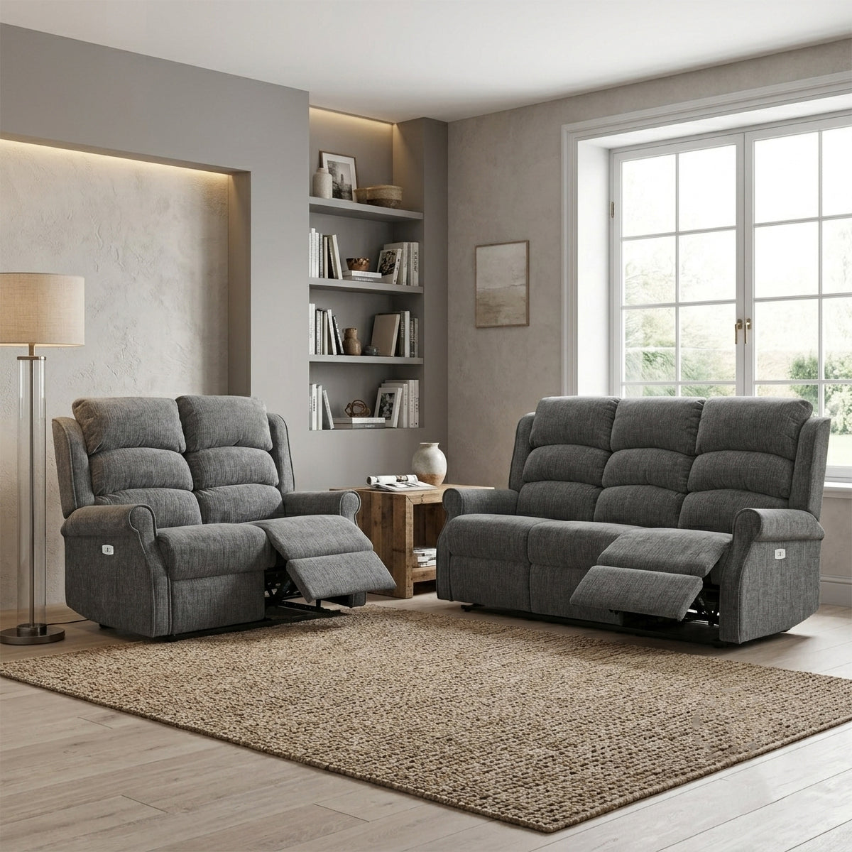 Regency 3+2 Electric Recliner Set In Anthracite