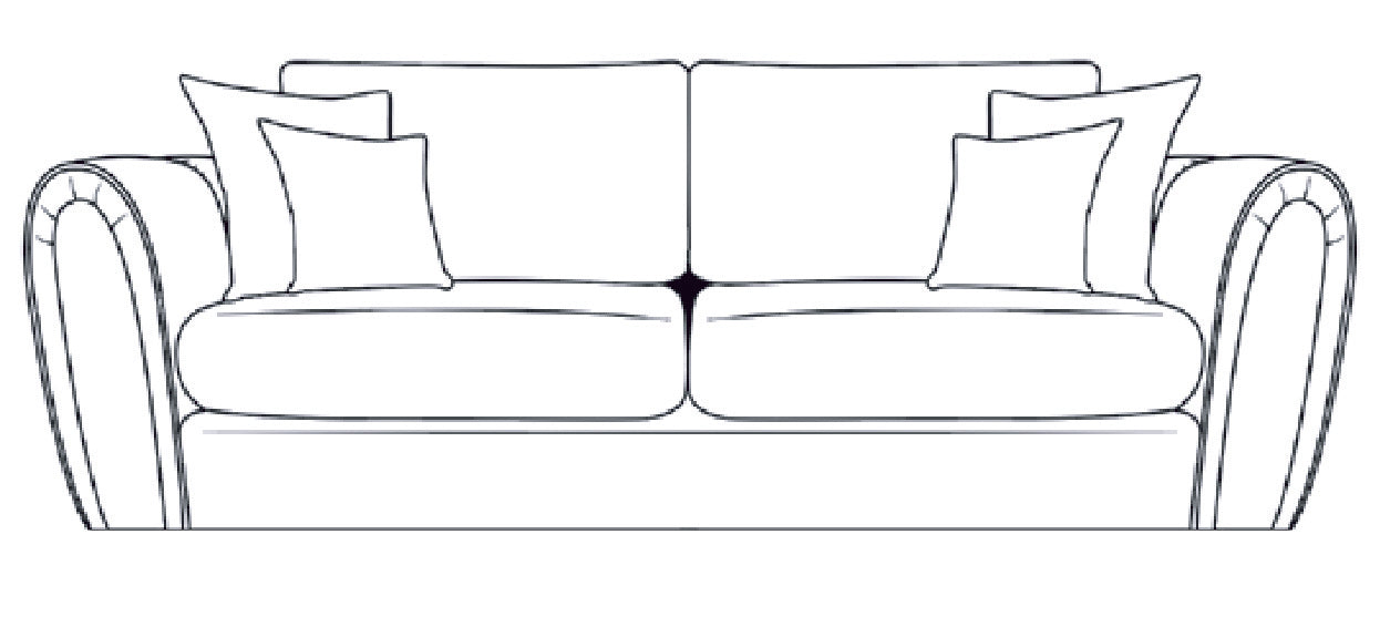 Alana 3 seats formal back