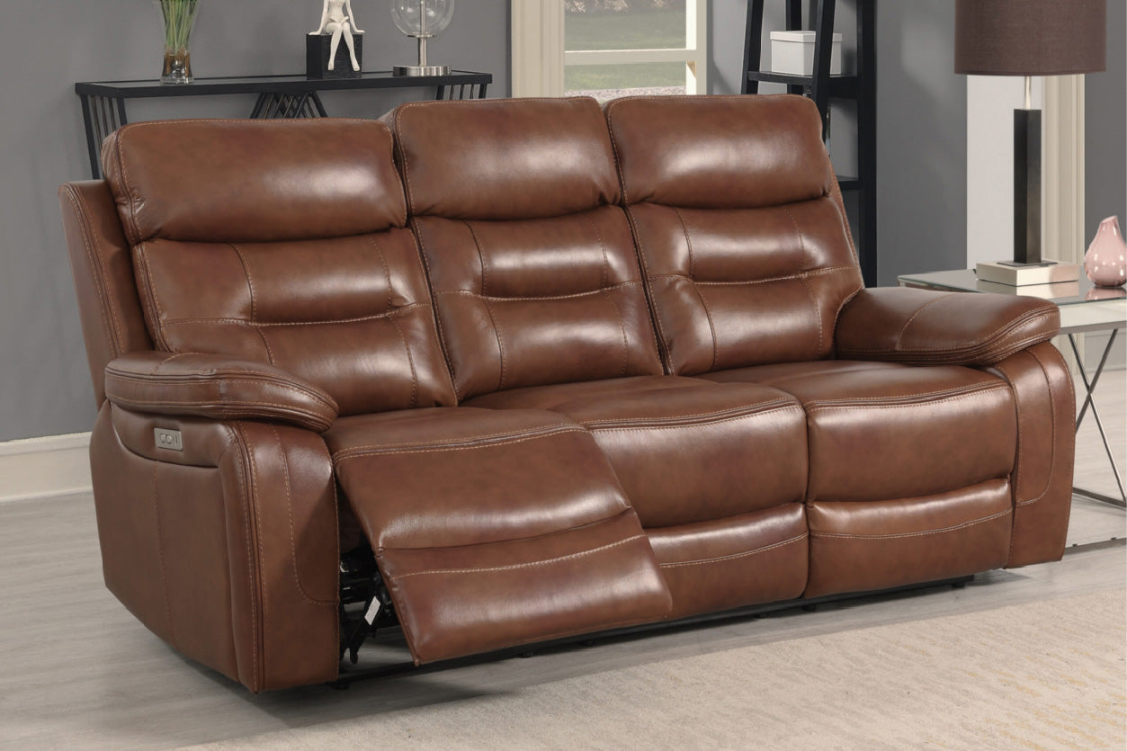 Belgravia 3 Seater Leather Power Recliner Sofa