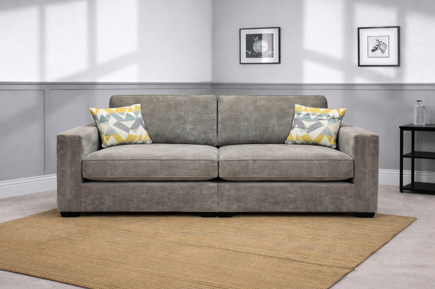 Ariya 3 Seater Sofa In Grey