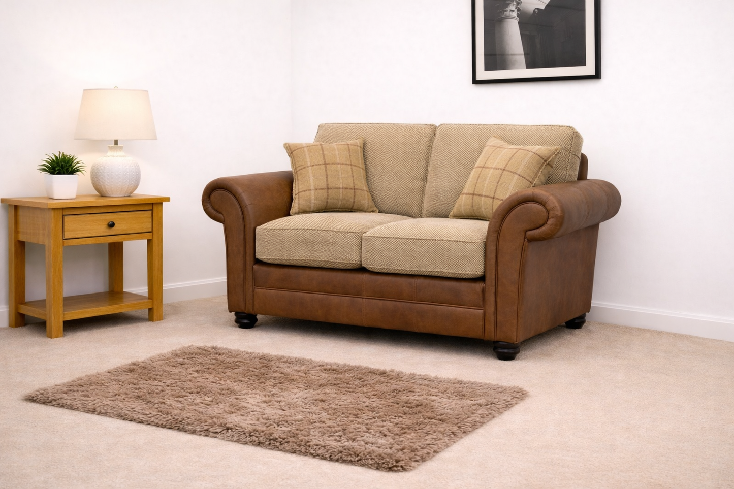 Darwin 2 Seater Sofa In Sultan Oatmeal