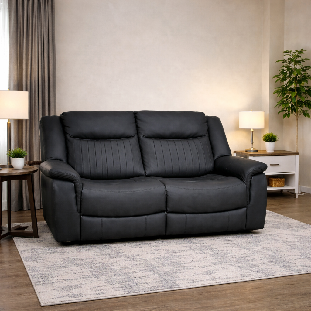 Lotus Tech 2 Seater Power Recliner In Charcoal available at Sofa Emporium Retford