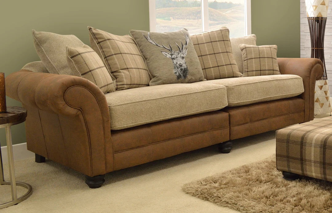 Darwin 4 Seater Pillow Back Sofa (Split)