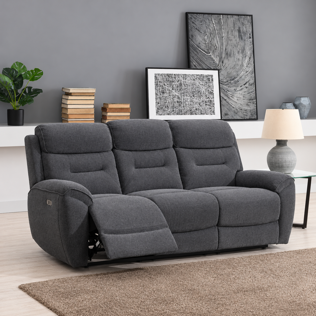 Chester 3 Seater In Dark Grey
