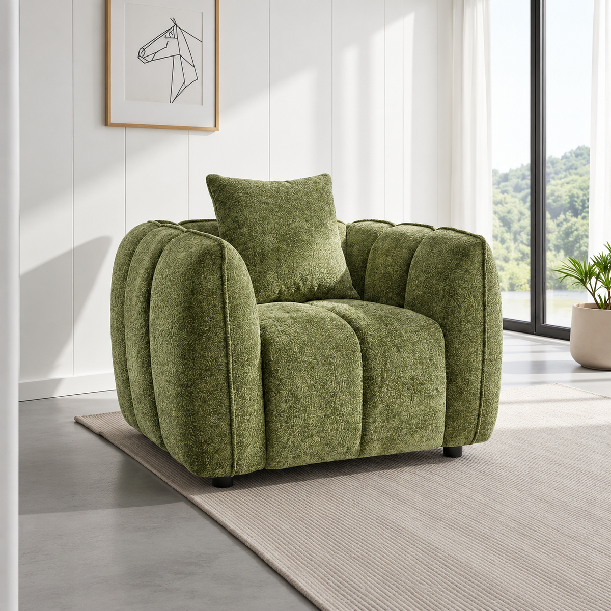 Castello Armchair In Olive