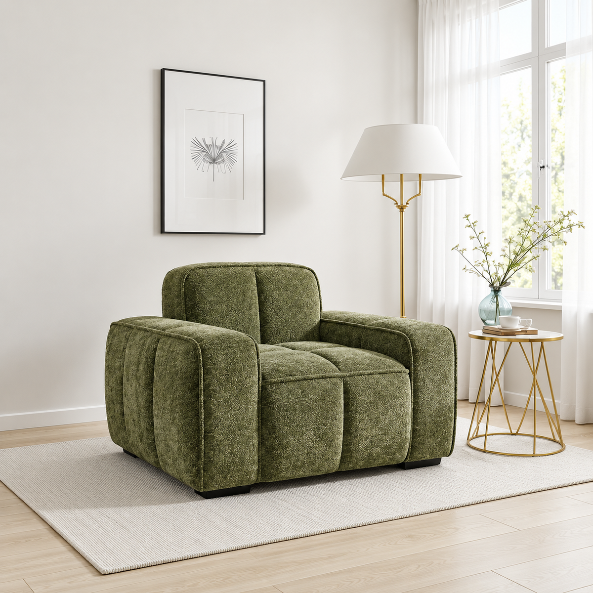Eiffel Armchair In Olive