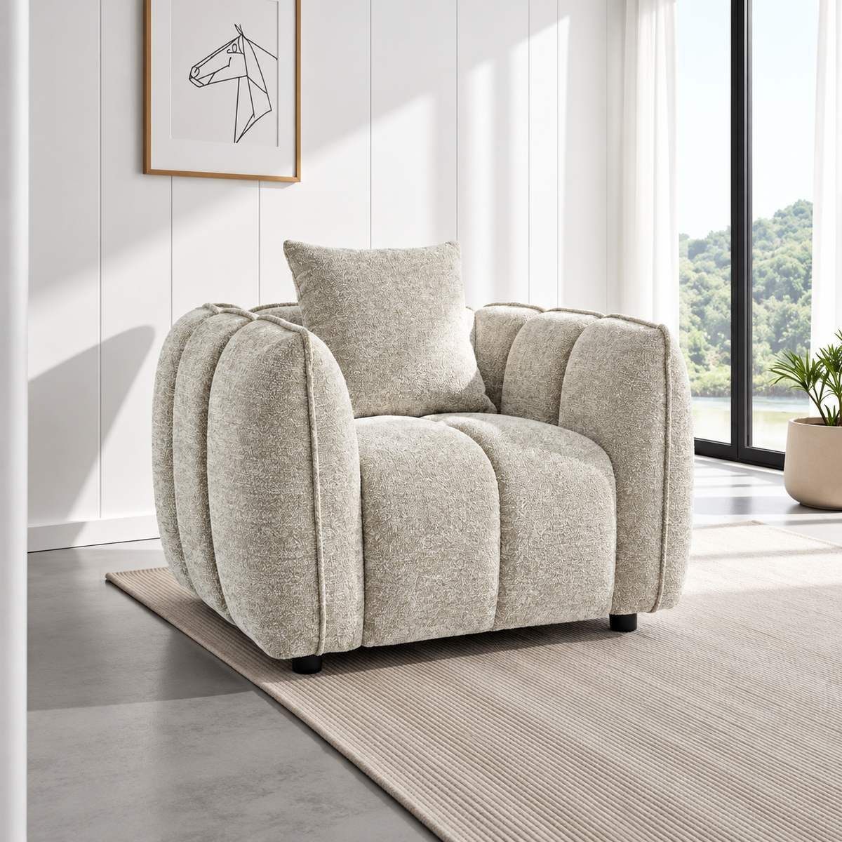 Castello Armchair In Beige