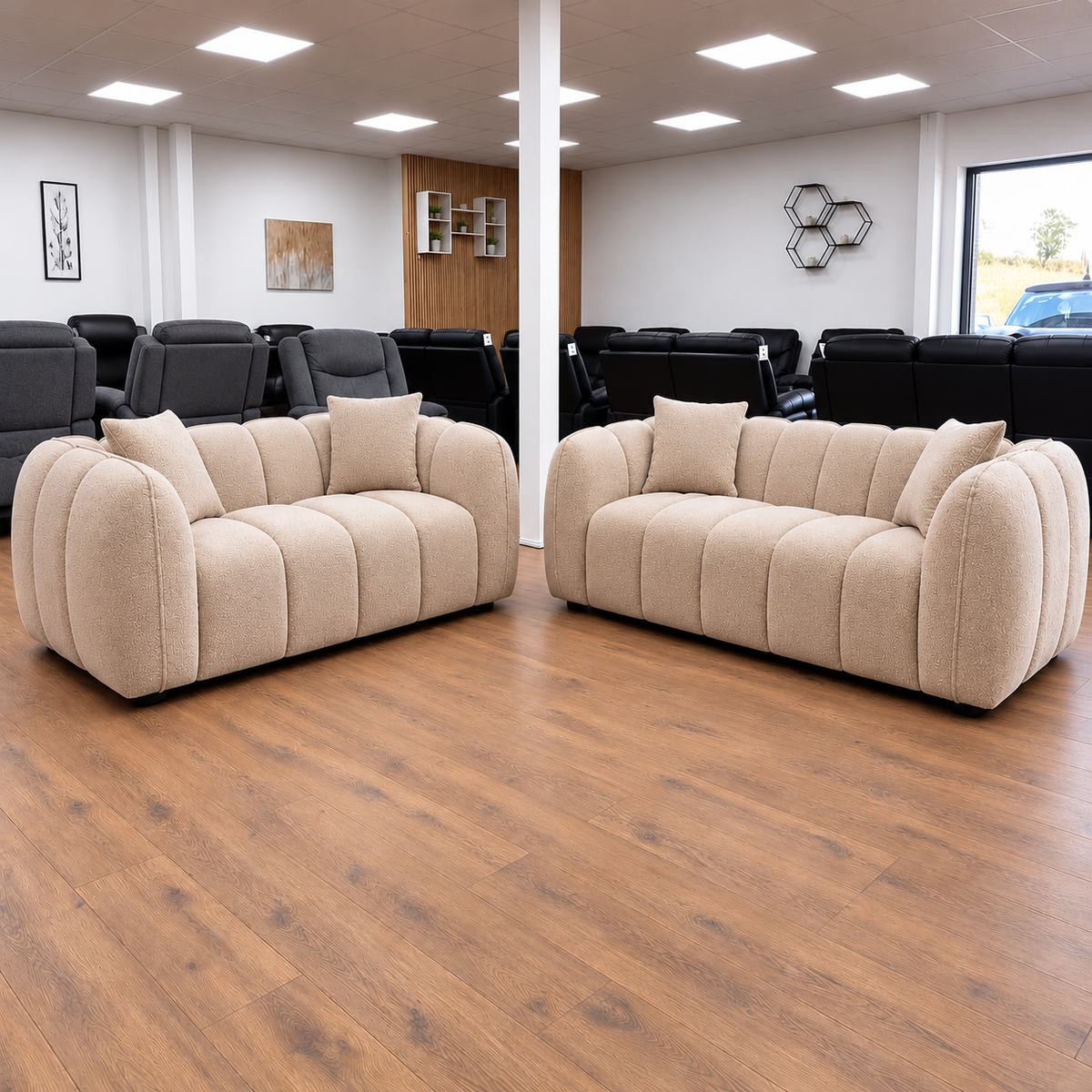 Castello 3+2 Seater Set In Beige