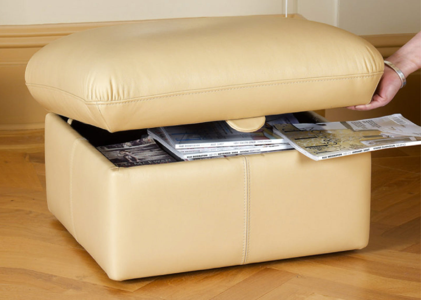 Footstool Collection - Sherborne Leather