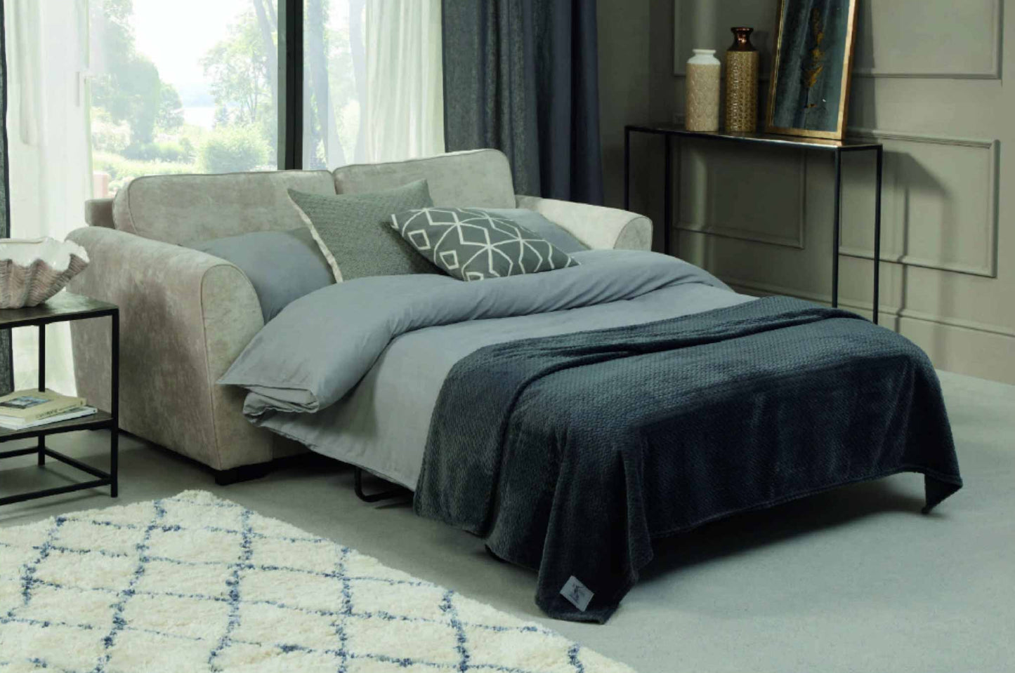 Roma Formal Back Sofa Bed