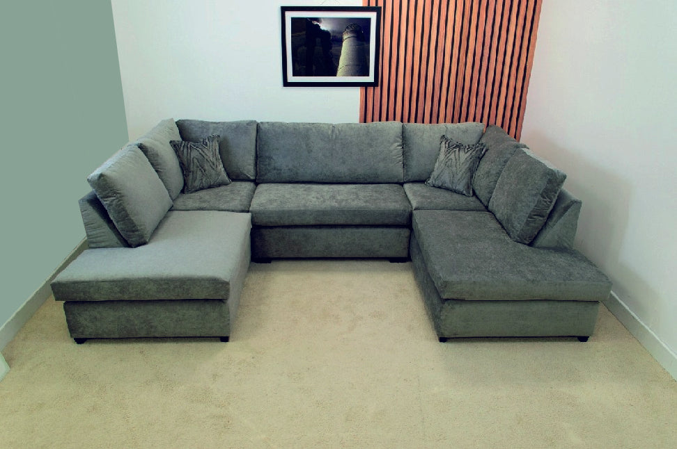 Snug U Shaped sofa in Grey