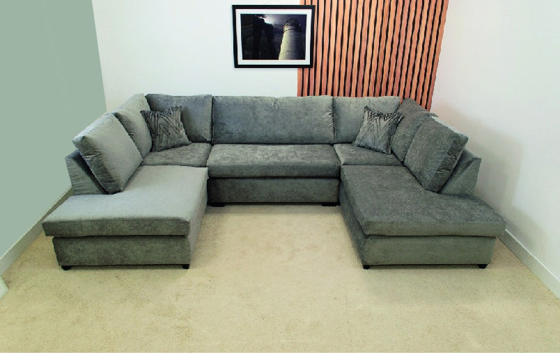 Snug U Shaped sofa in Grey