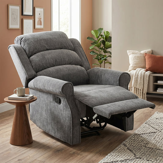 Regency Manual Recliner Armchair In Anthracite