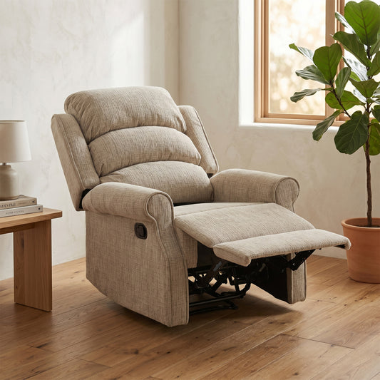 Regency Manual Recliner Armchair In Rabbit