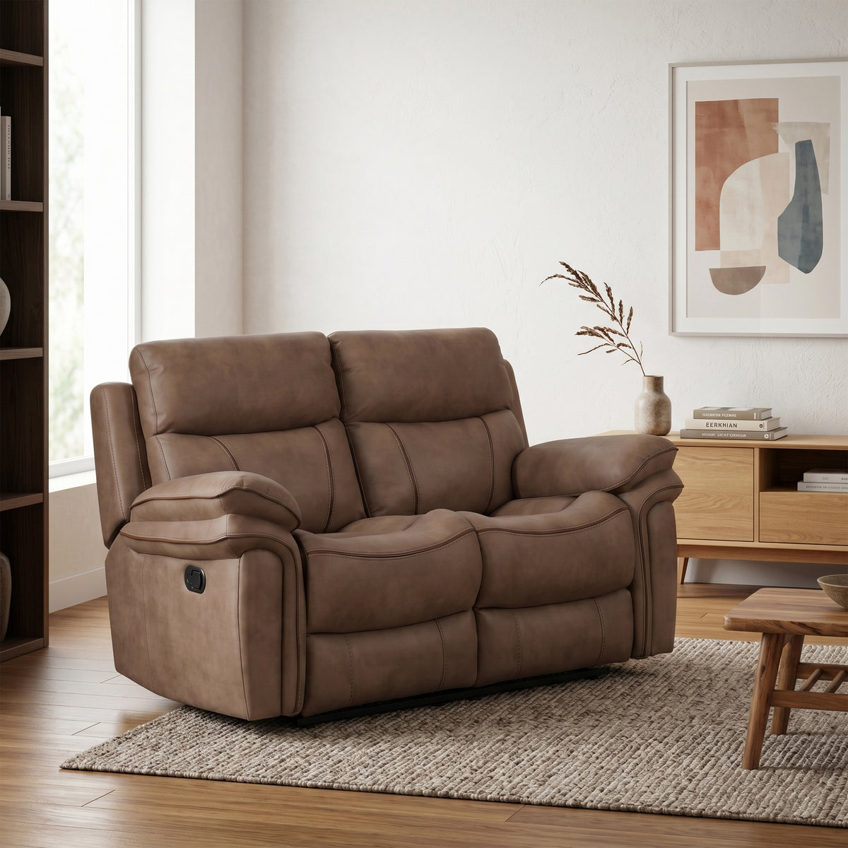 Richmond 2 Seater Manual Recliner In Sahara