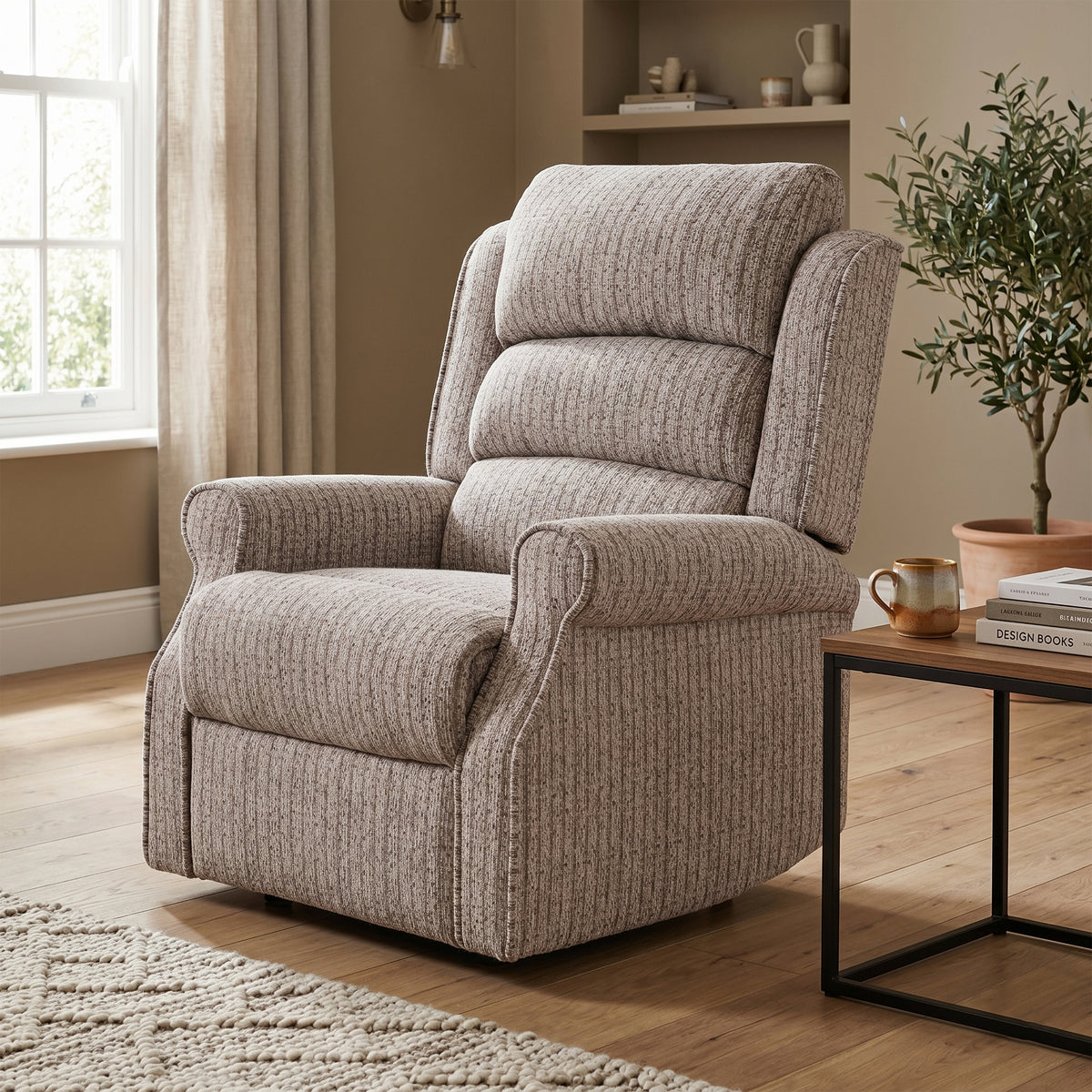 Windsor Manual Recliner Armchair in Natural