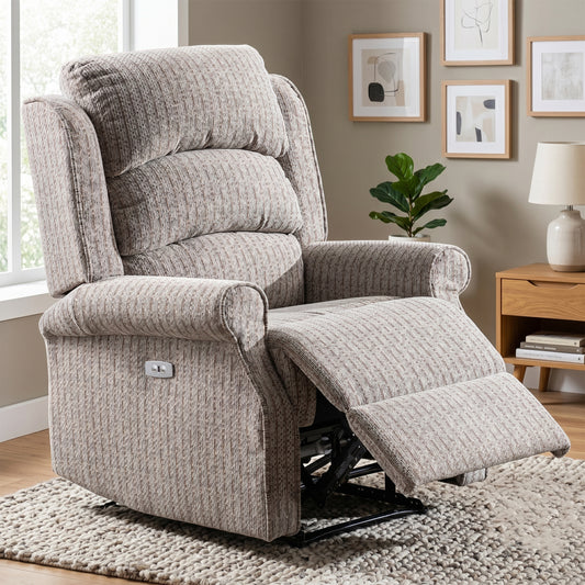 Windsor Electric Recliner Armchair in Natural