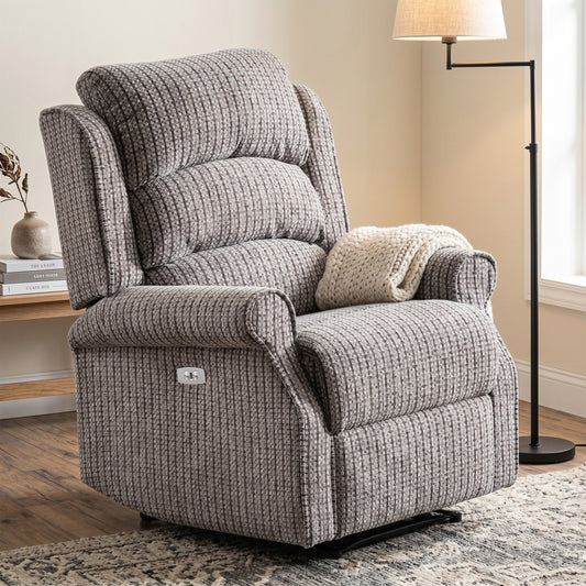 Windsor Electric Recliner Armchair in Latte