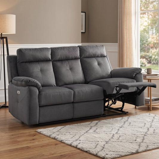 Palermo 3 Seater Electric Recliner In Anthracite