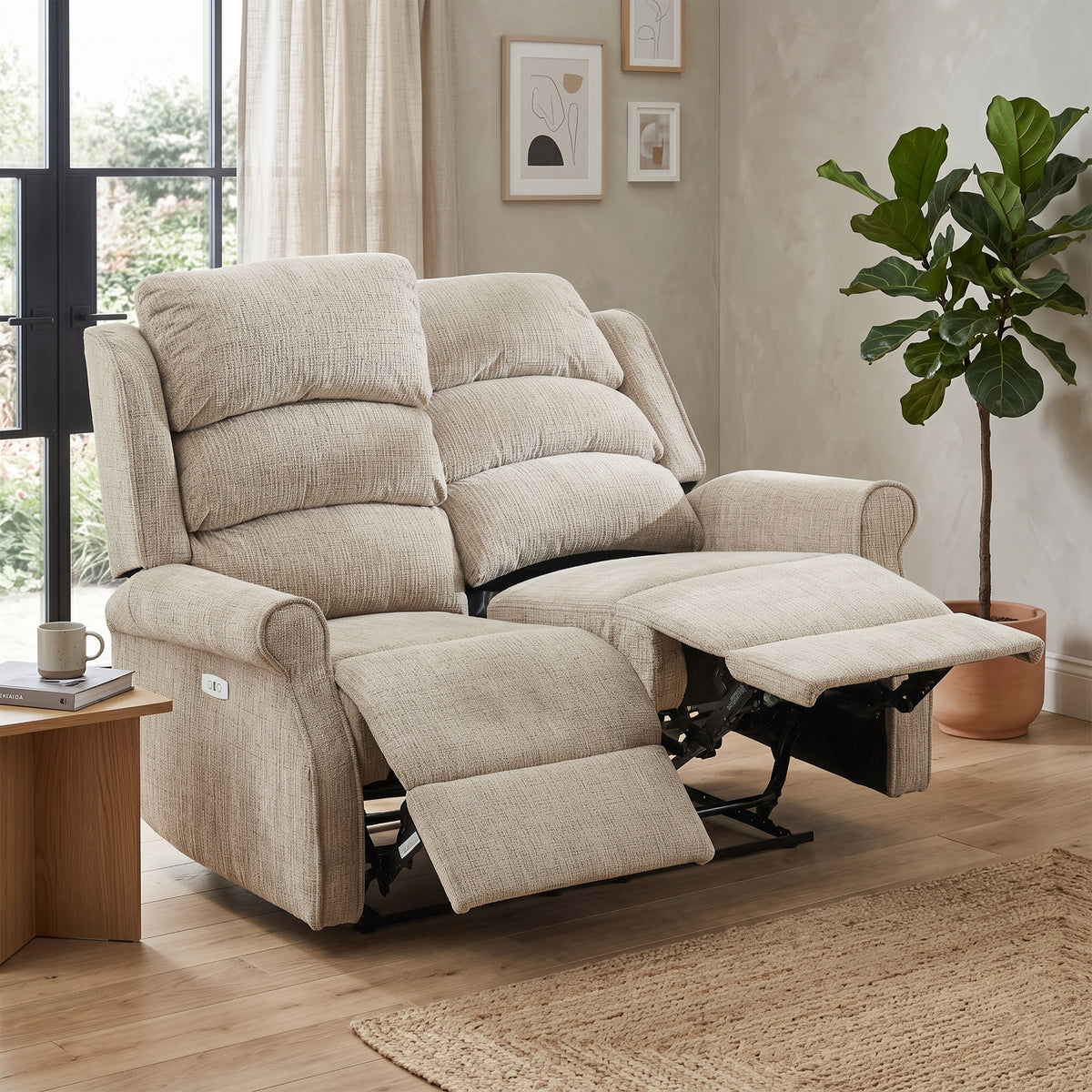 Regency 2 Seater Electric Recliner In Rabbit