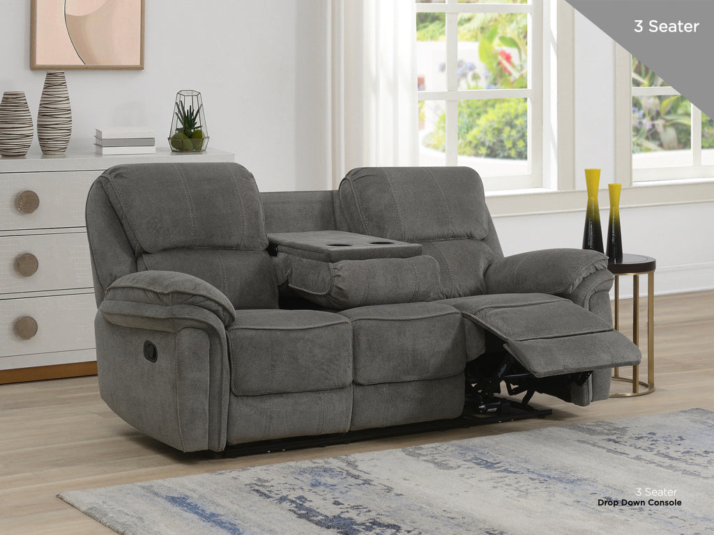 Westbury 3 Seater Recliner - In Grey