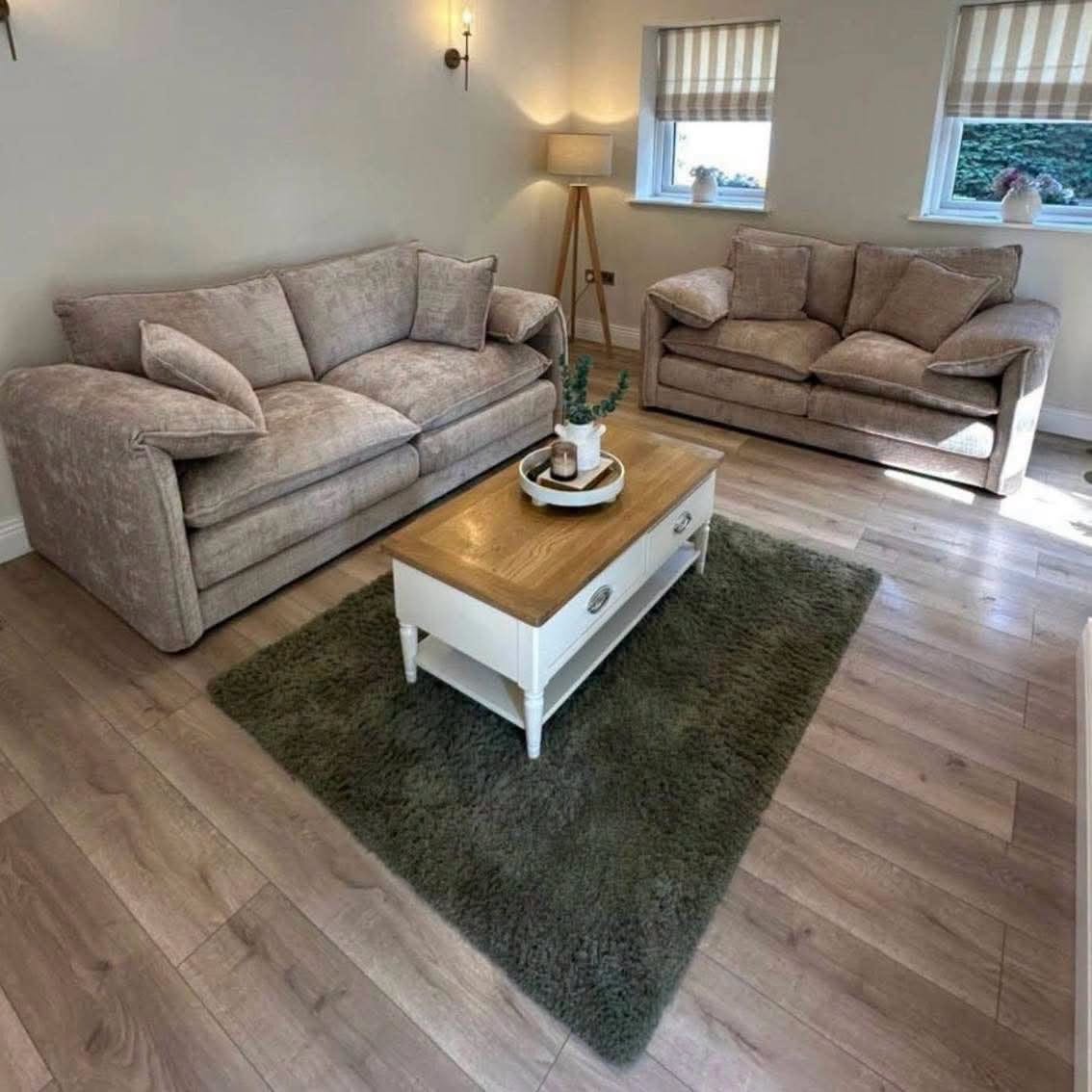 Sienna 3+2 Set in Beige