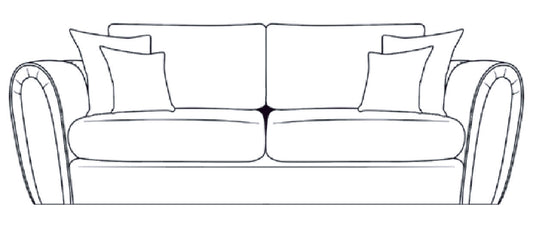Alana 3 seats formal back