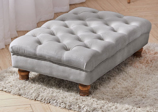 Footstool Collection - Button Bench Footstool