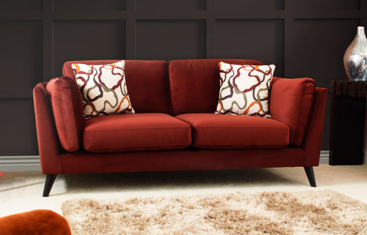 Blake 3 Seater Sofa In Plush Oxblood