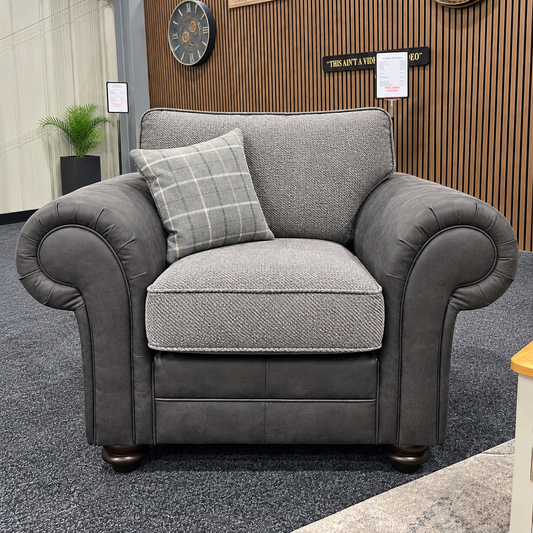 Darwin Arm Chair In Sultan Grey