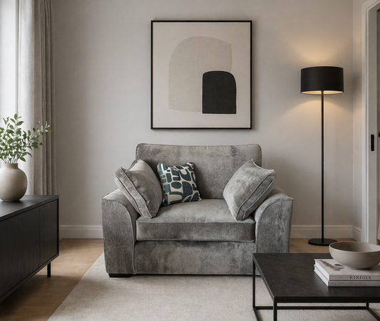 Flynn Love Chair In Grey