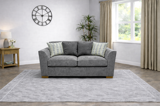 Dorchester 2 Seater Pillow Back Sofa In Grey