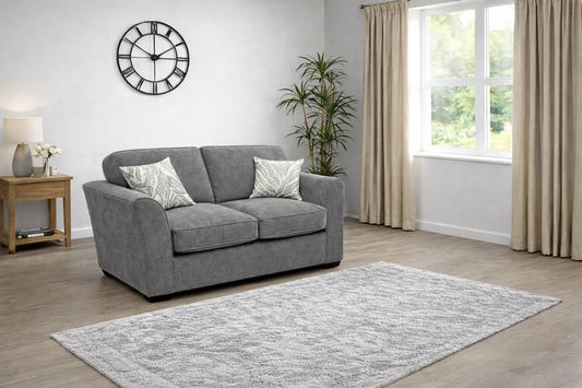 Dorchester 2 Seater Formal Back Sofa In Grey Available at Sofa Emporium Retford