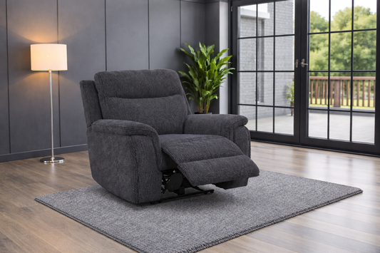 Pittsburgh Power Recliner Arm Chair In Grey