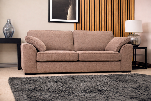 Flynn 3 Seater Sofa In Mink