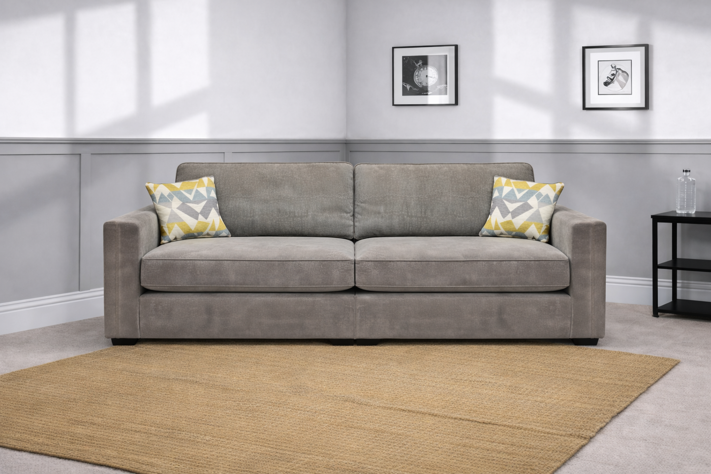 Ariya 4 Seater Sofa In Grey