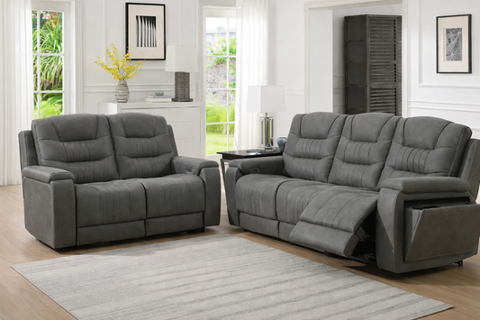 Sloane 3+2 Power Recliner Arm Chair In Grey