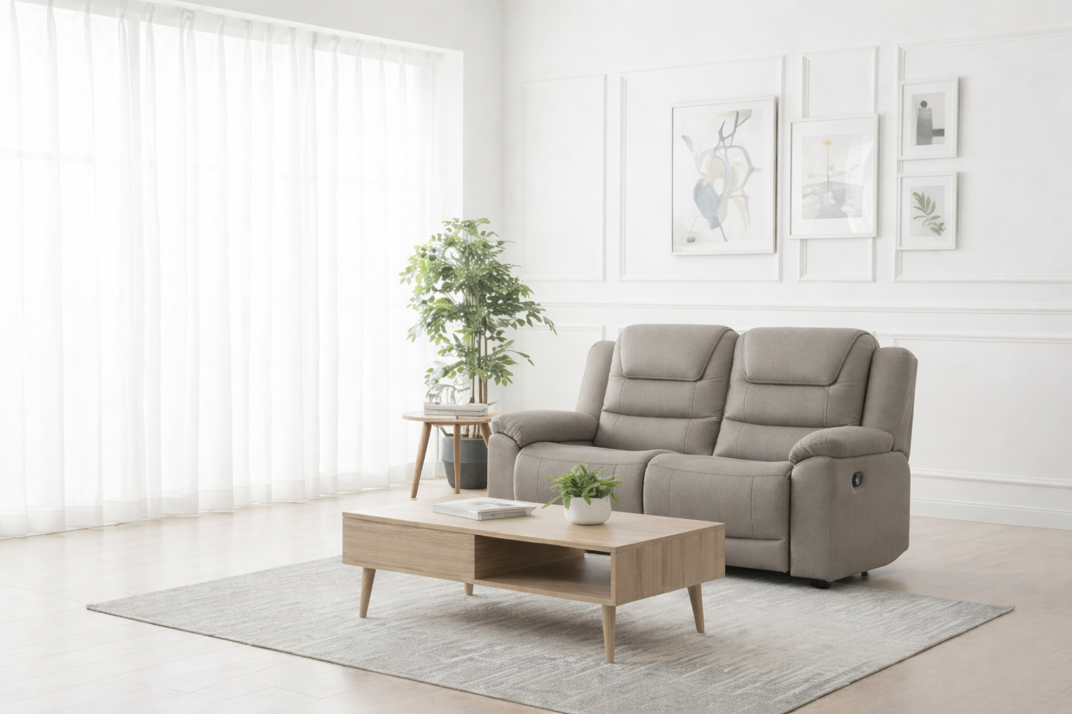 Stratus 2 Seater Recliner Sofa In Dove Sofa Emporium Retford 