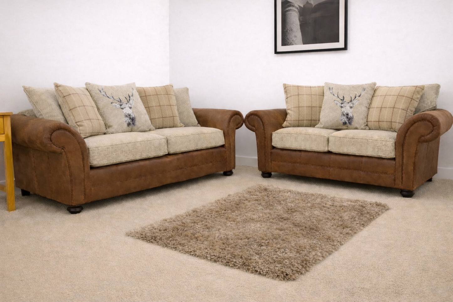 Darwin 3+2 Seater Sofa Set In Sultan Oatmeal