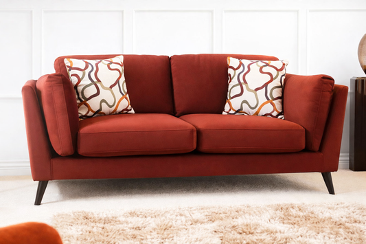 Blake 3 Seater Sofa In Oxblood Red Available at Sofa Emporium Retford