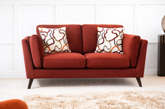 Blake 2 Seater Sofa In Plush Oxblood