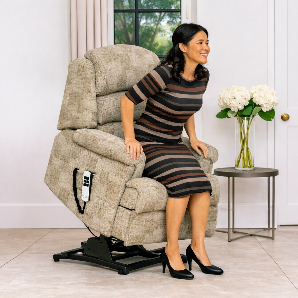 Lift & Rise arm chair available in Retford & Dinnington.