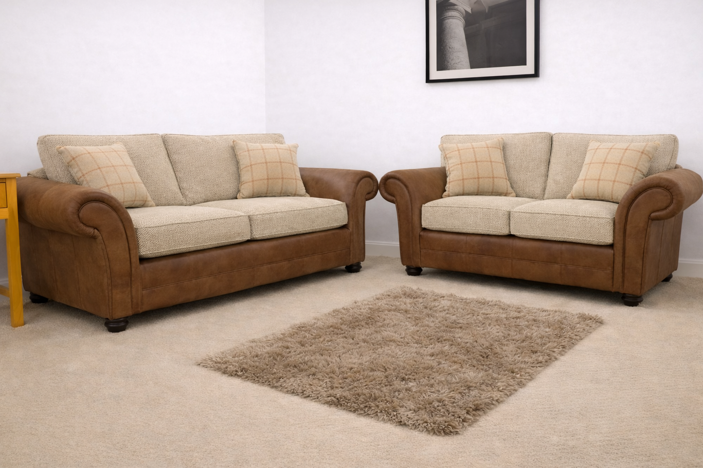 Darwin 3+2 Seater Sofa Set In Sultan Oatmeal