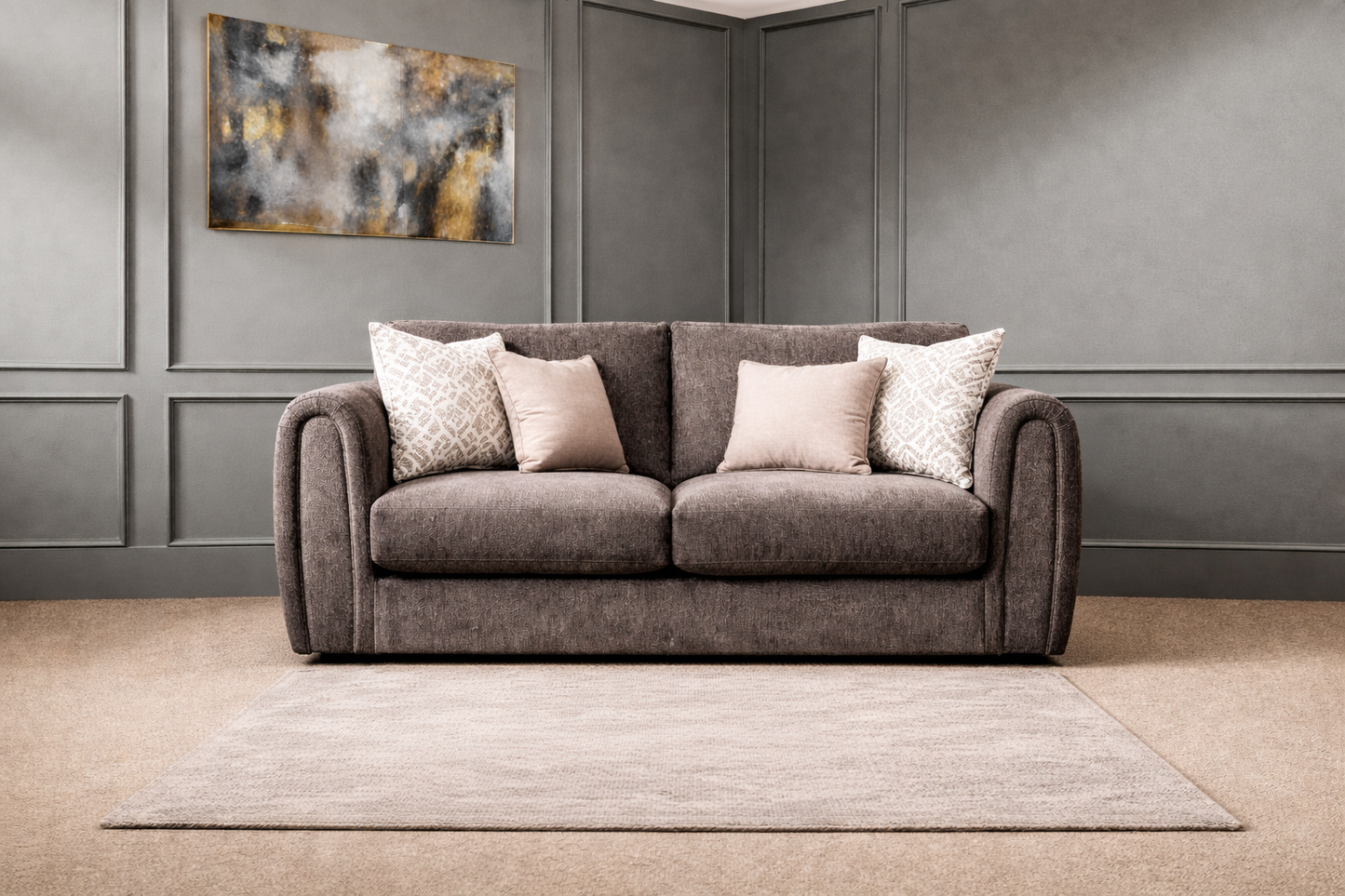 Alana 2 Seater Sofa In Brown available at Sofa Emporium Retford