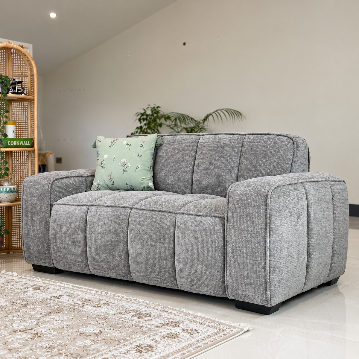 Eiffel 2 Seater Sofa In Grey