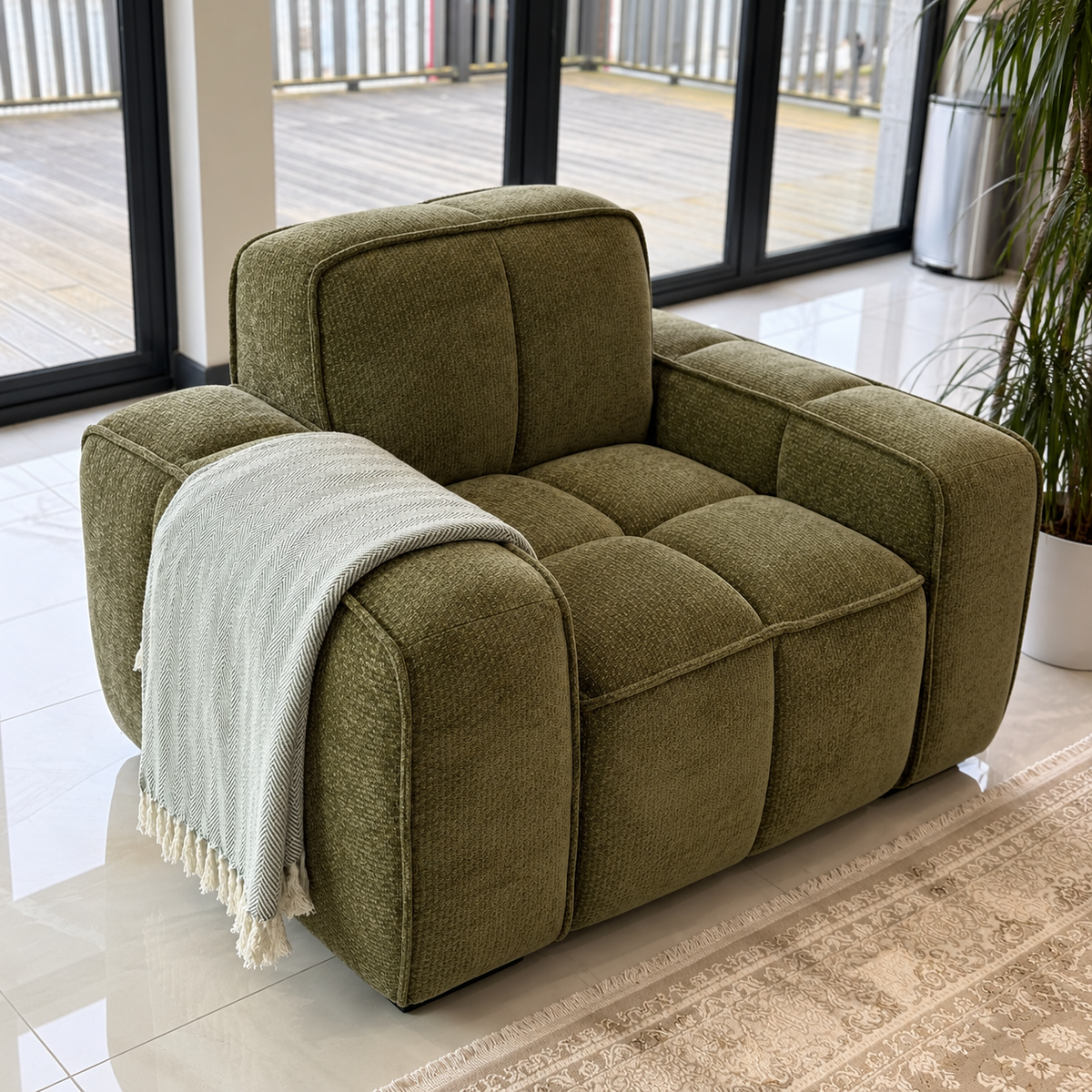 Eiffel Armchair In Olive