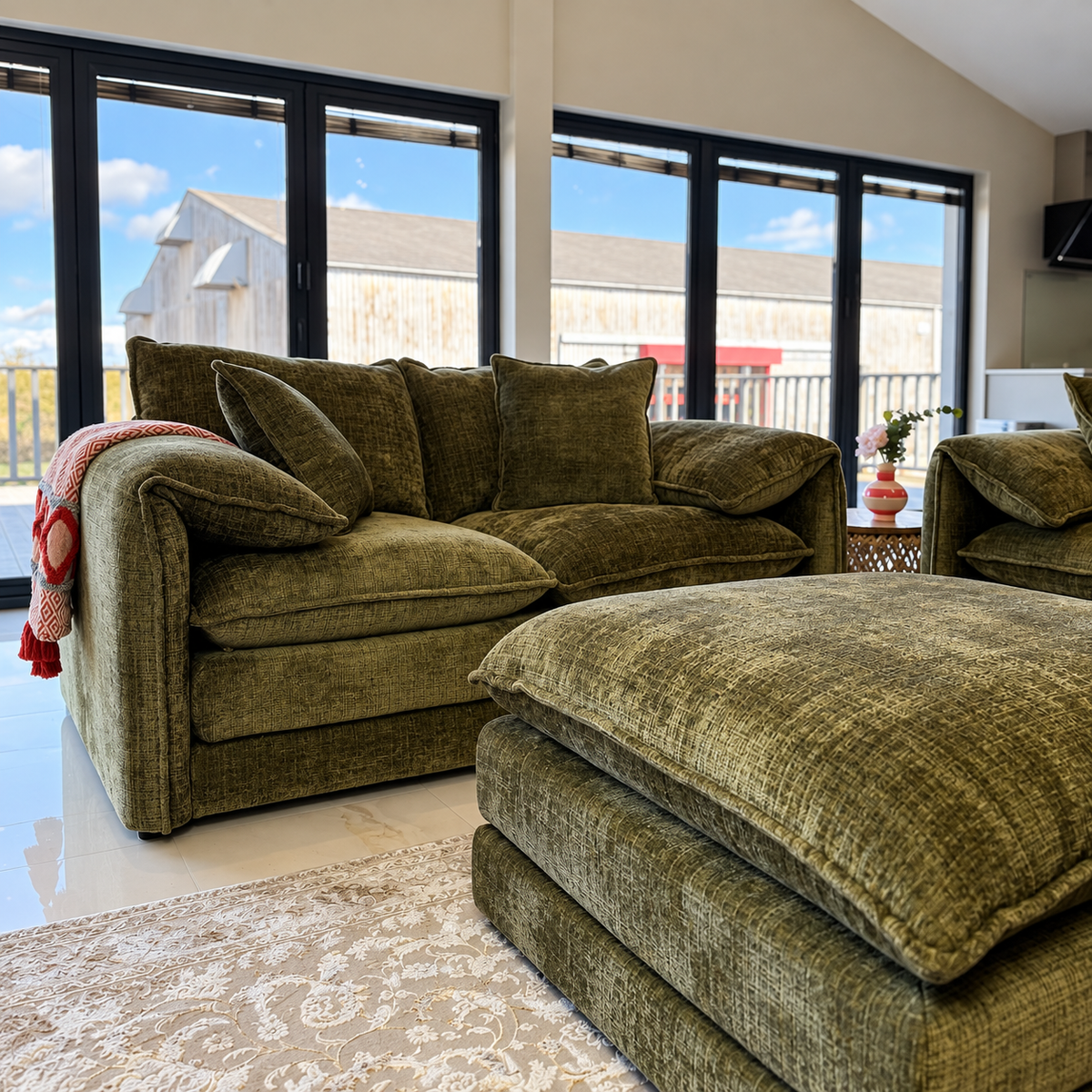 Sienna 2 Seater in Olive