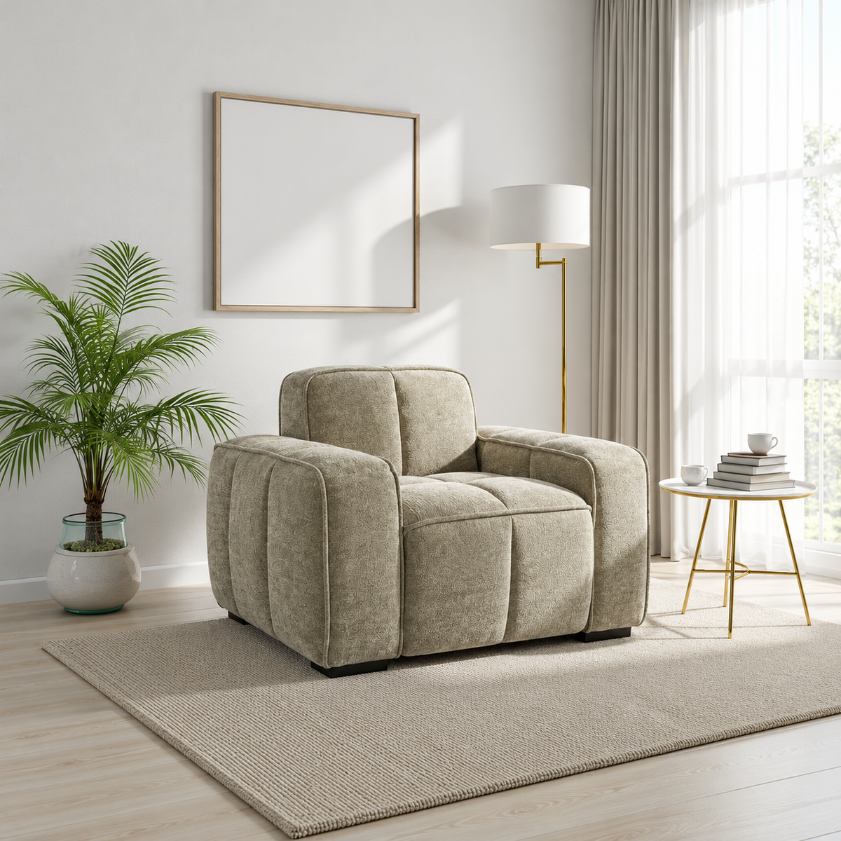 Eiffel Armchair In Beige